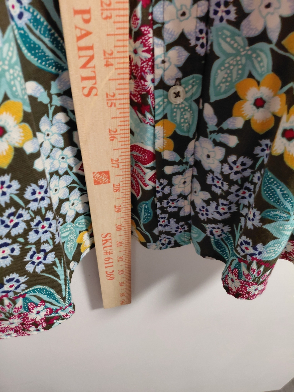 Talbots Women's Floral Button-Up Shirt Cotton Multicolor Print - Picture 5 of 7